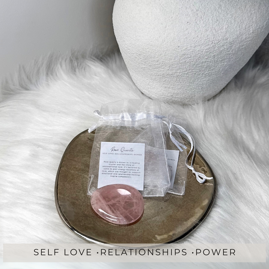 Rose Quartz Palm Stone